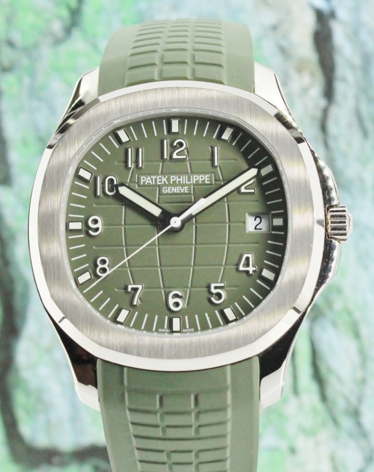 (image for) UNPOLISHED MINT PATEK PHILIPPE 18K WHITE GOLD AQUANAUT / 5168G